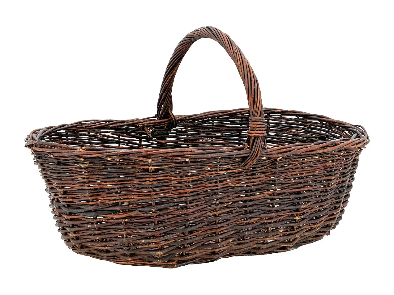 Panier à champignons en osier brut