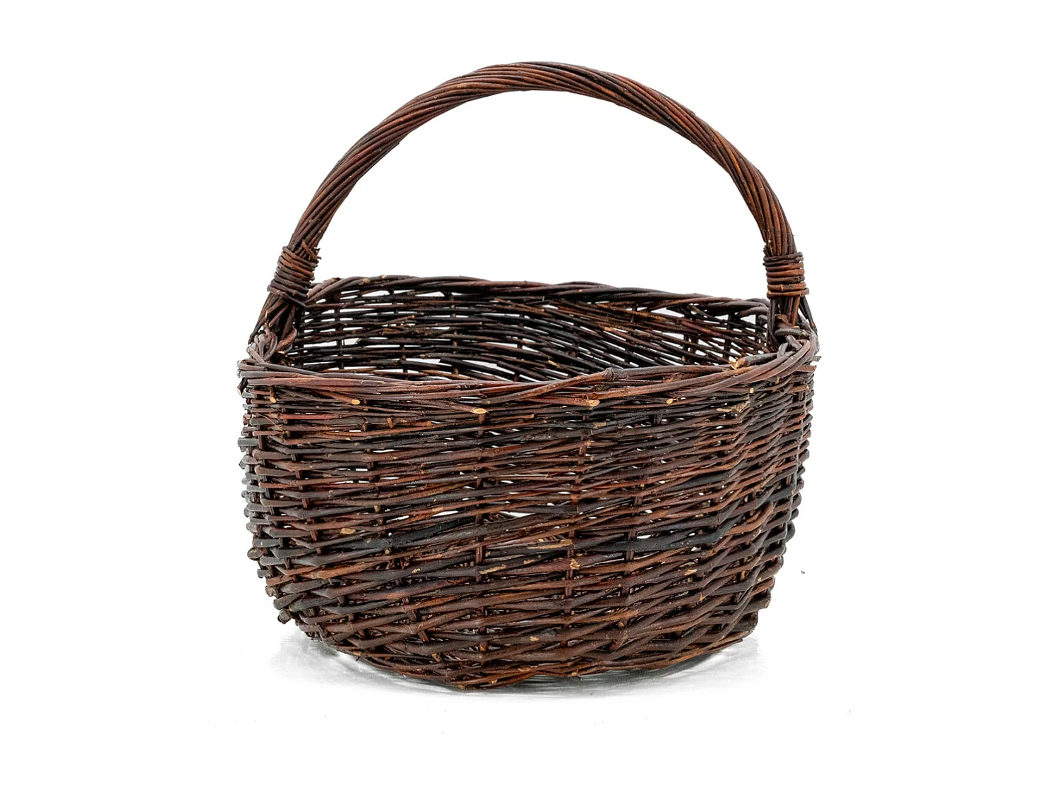 Panier à champignons en osier brut