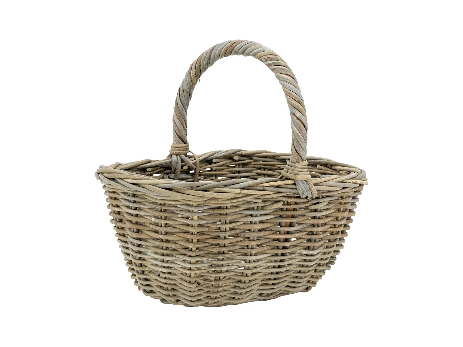 Panier en poelet gris