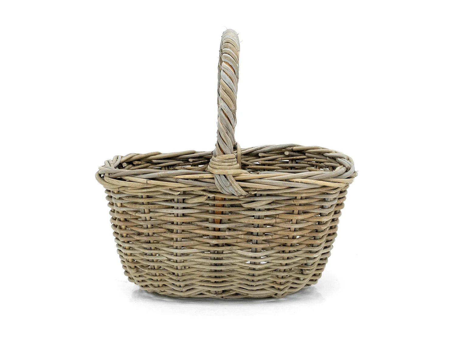 Panier en poelet gris 43 x 35 x 21 cm