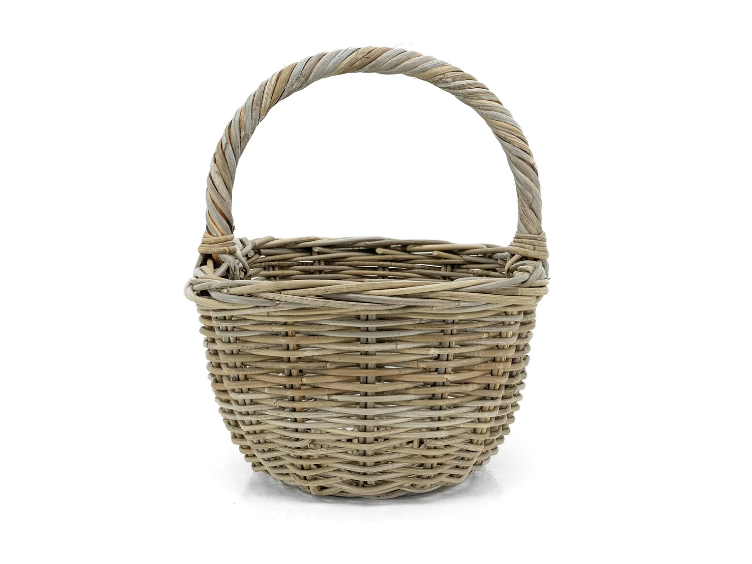 Panier en poelet gris 43 x 35 x 21 cm