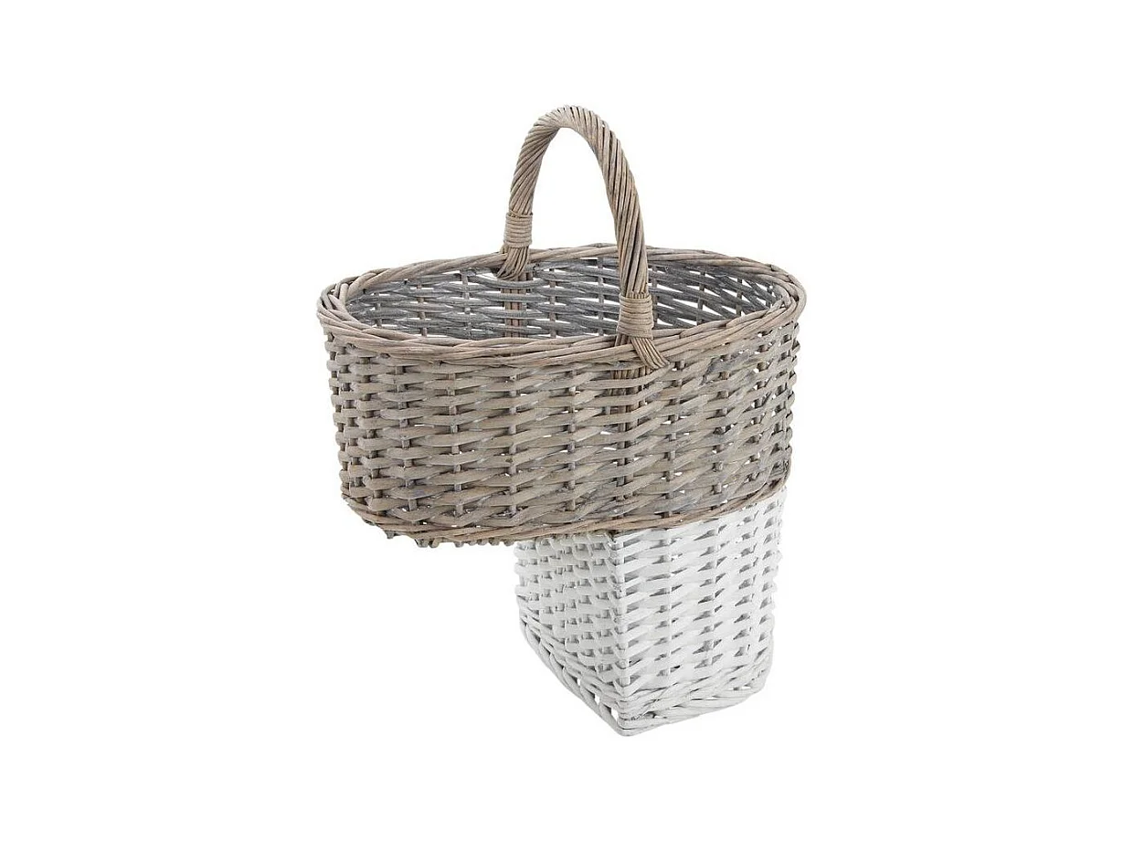 Panier d'escaliers en osier