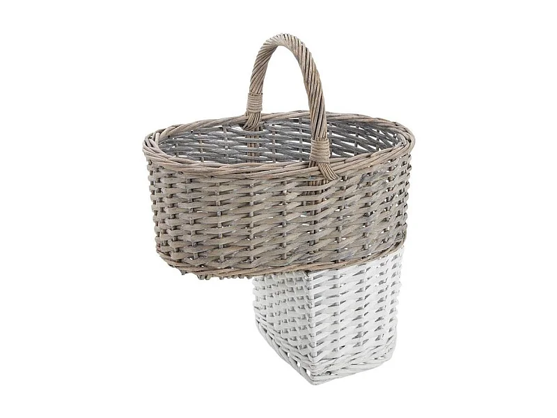Panier d'escaliers en osier