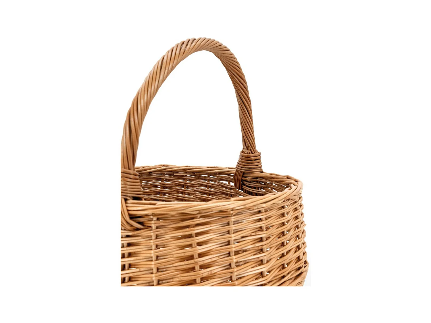 Panier rond en osier buff 30 cm
