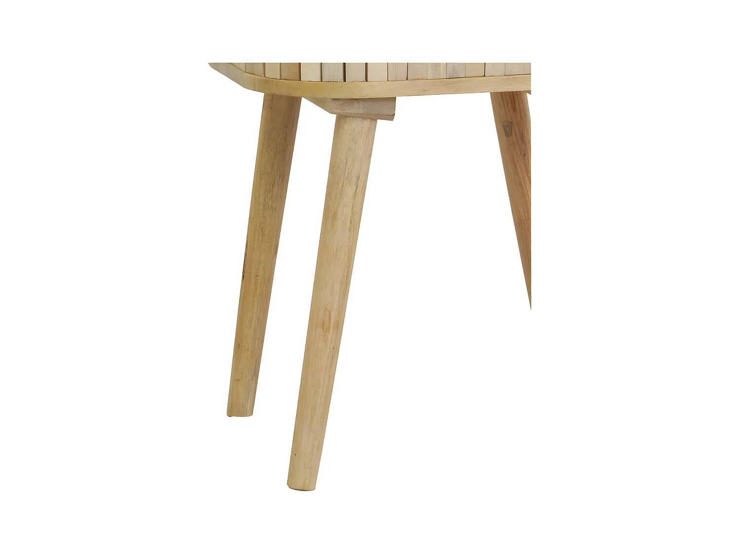 Chevet artisanal en manguier et coton tissé SUNSET