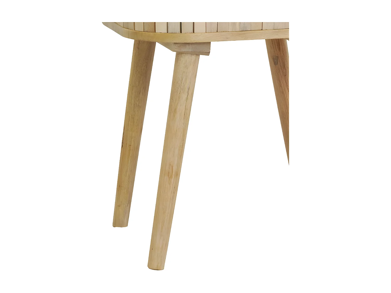 Chevet artisanal en manguier et coton tissé SUNSET