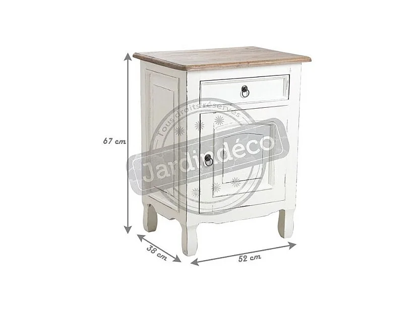 Table de nuit en acajou