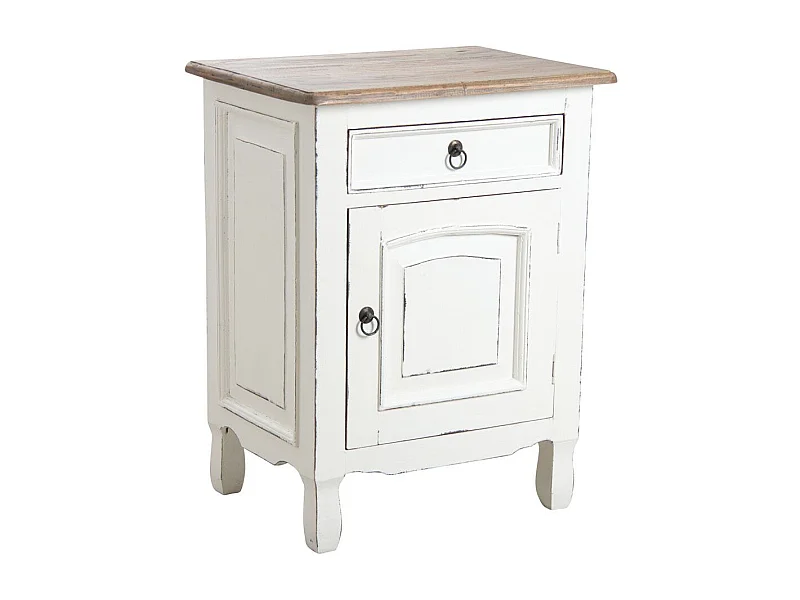 Table de nuit en acajou 1 porte et 1 tiroir