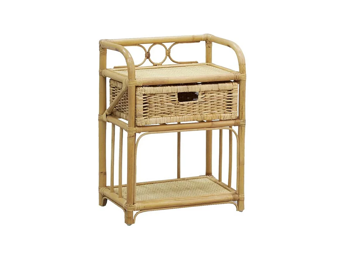 Table de chevet en rotin Madiun
