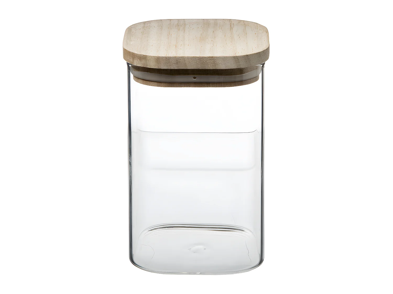 Set van 3 Stapelbare Glazen Potten Transparant - FIVE