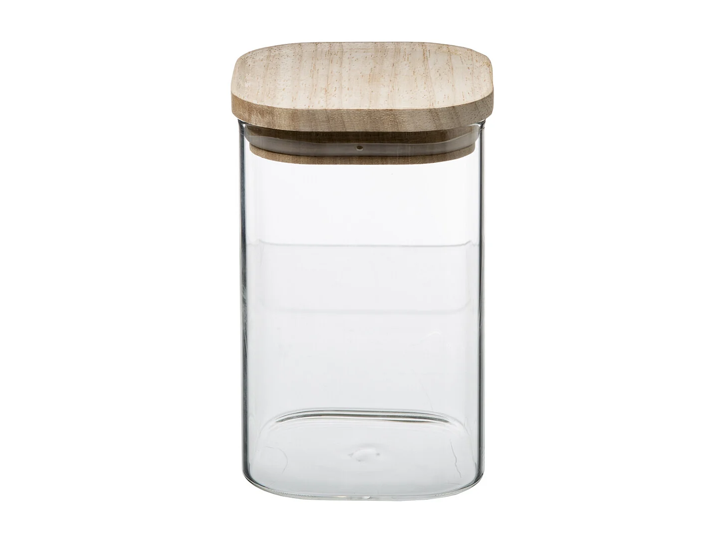 Conjunto de 3 Frascos Empilháveis de Vidro Transparente - FIVE