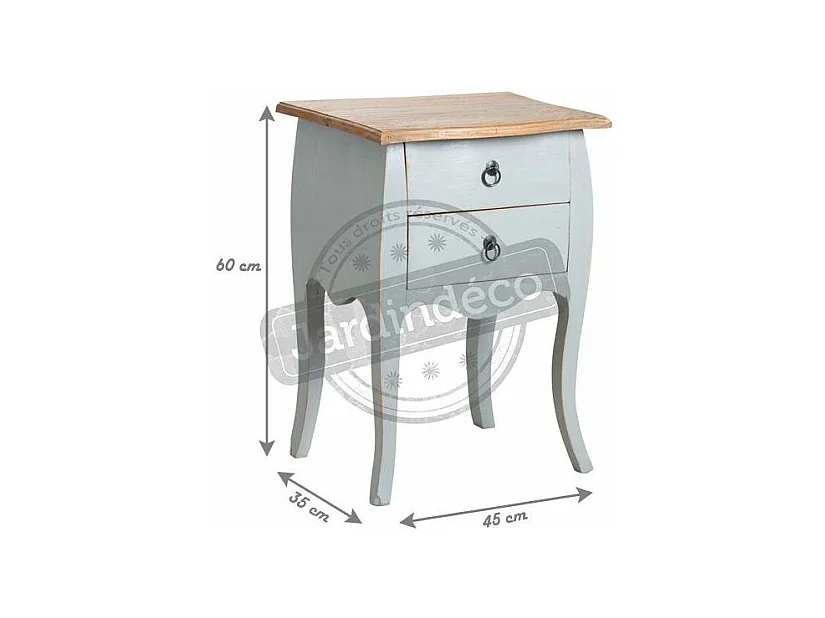 Table de nuit en acajou