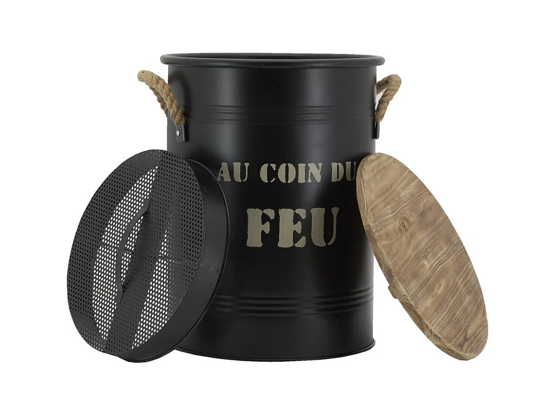 Sgabello e secchio per pellet