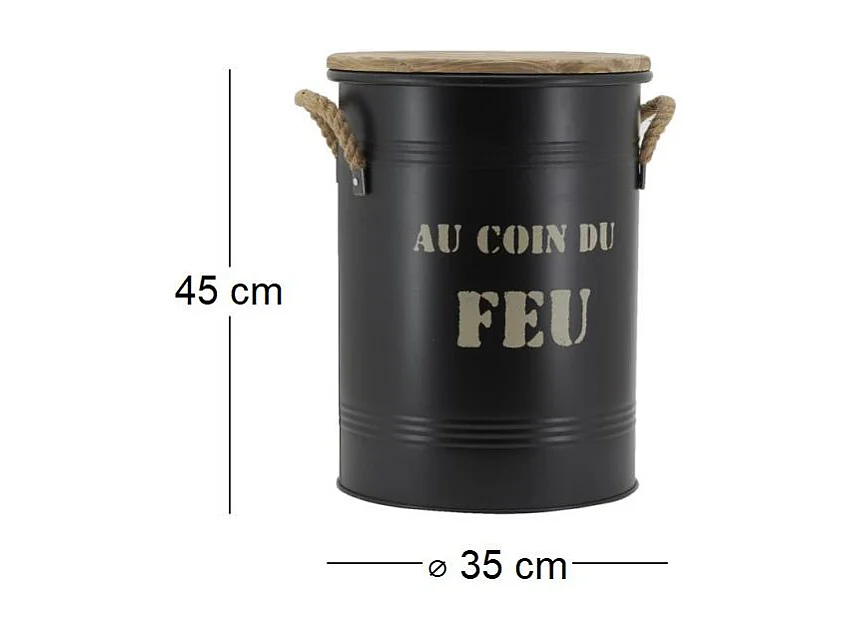 Tabouret et seau à pellets