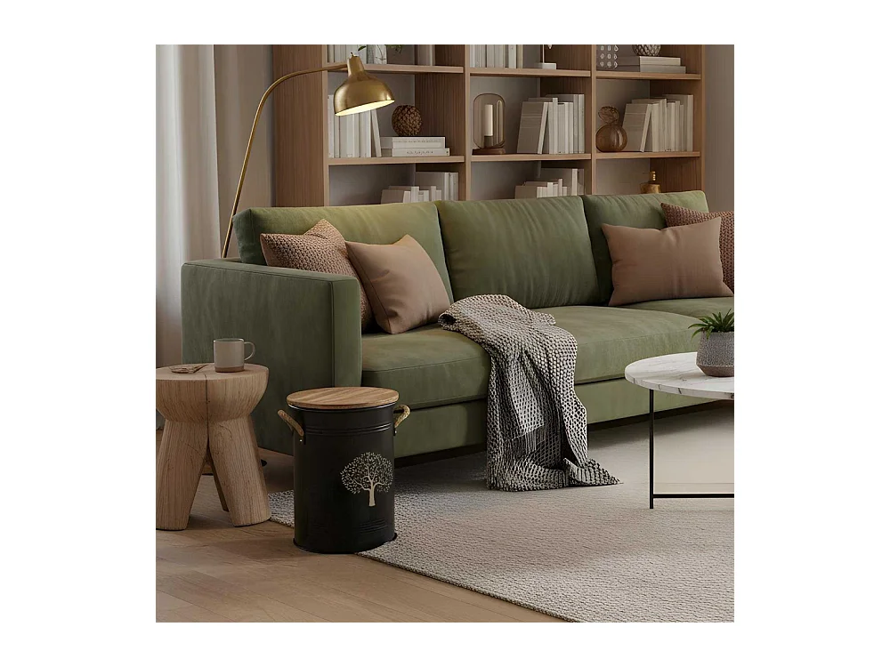 Sgabello e secchio per pellet