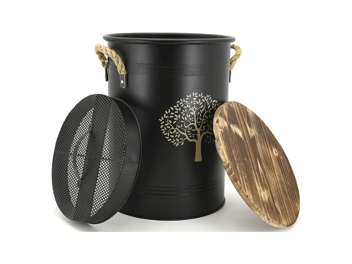 Sgabello e secchio per pellet