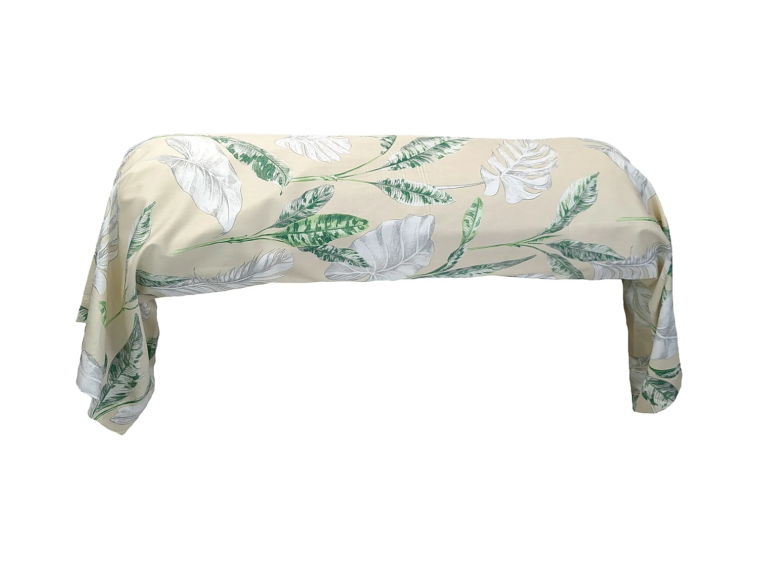 Taie de traversin 240x43 cm satin de coton VOYAGE beige Lin