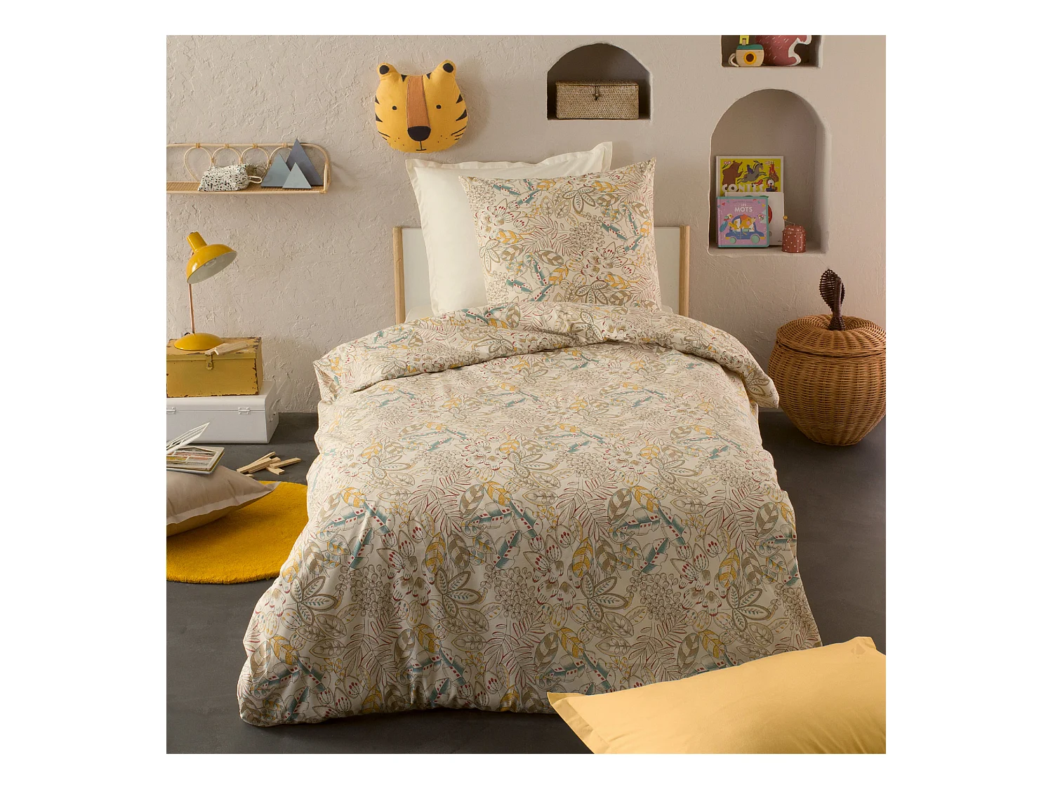 Housse de couette 140x200 cm coton SACHA écru Naturel