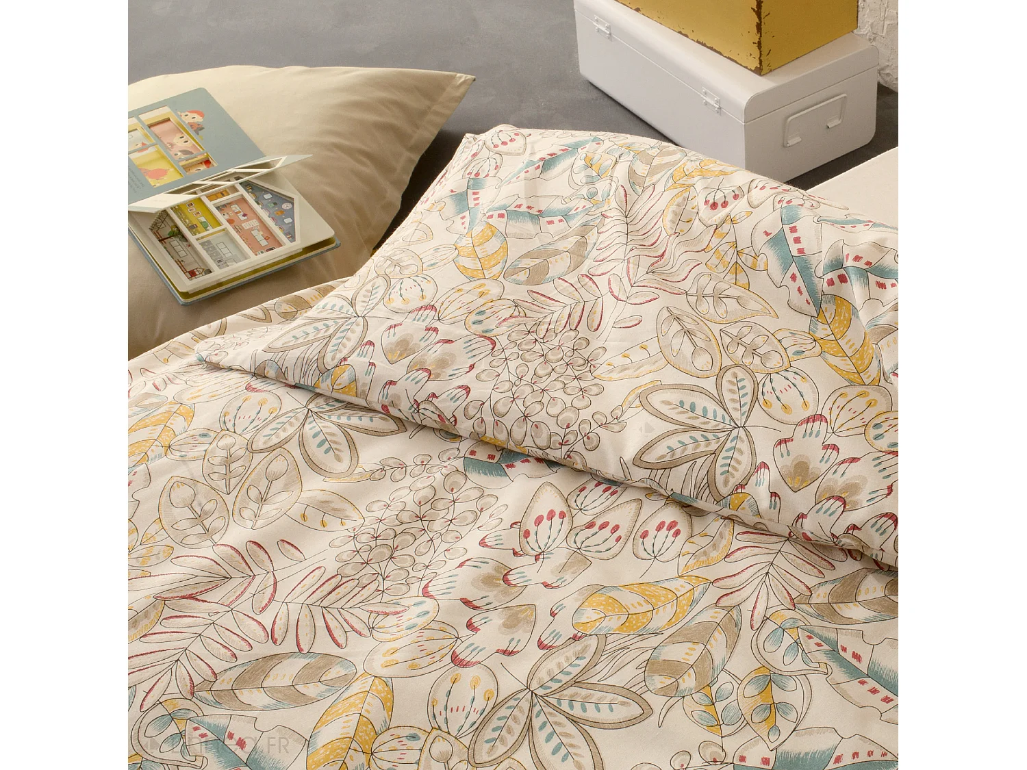 Housse de couette 140x200 cm coton SACHA écru Naturel