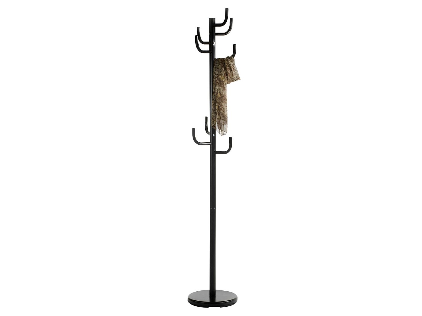 Porte-Manteaux Arist IDIMEX - 174cm 8 Crochets Métal Chromé Pour Entrée