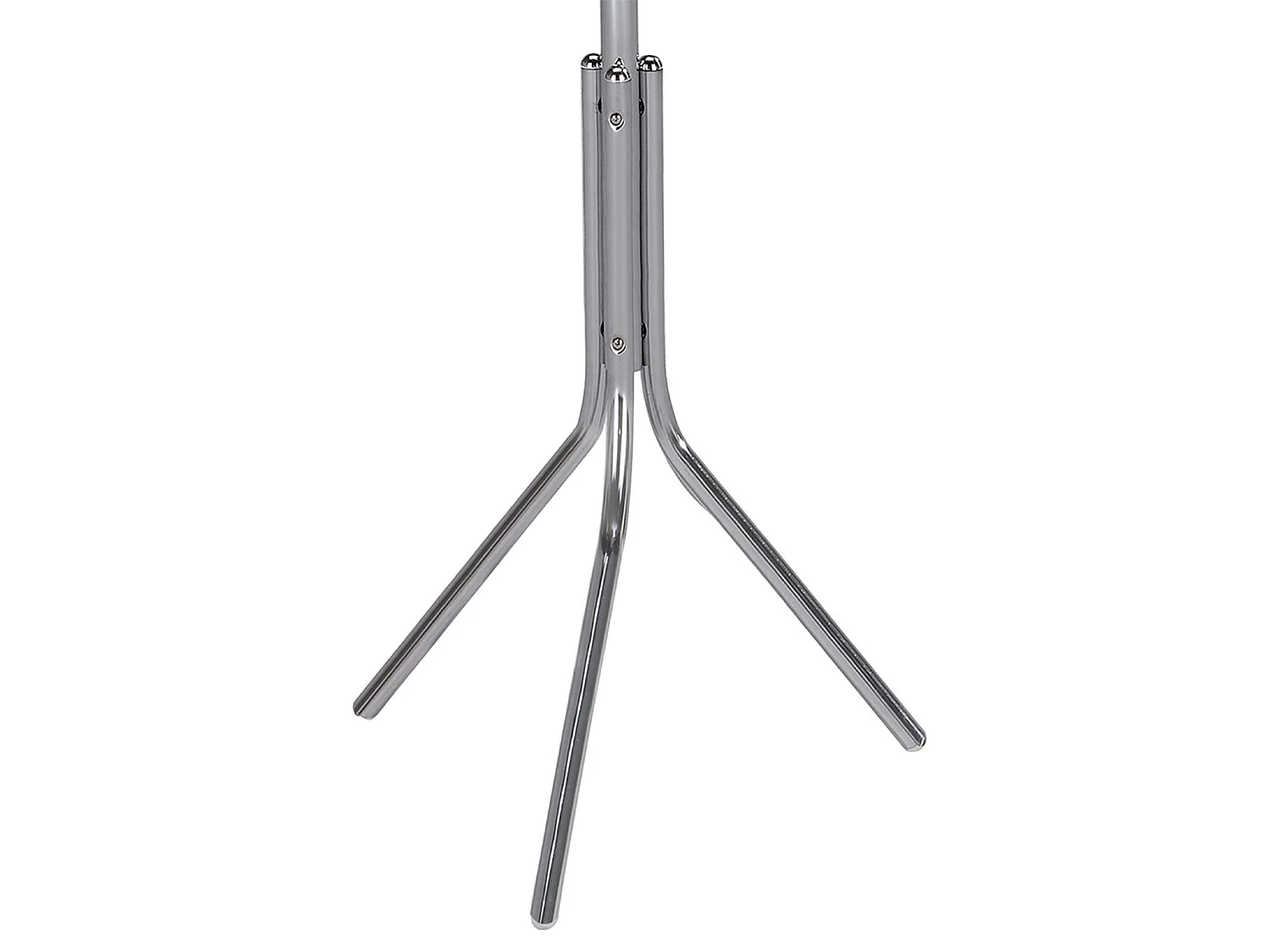 Porte-manteaux ARIST portant pour vêtements sur pied hauteur 174 cm avec 8 crochets, meuble d'entrée en métal chromé