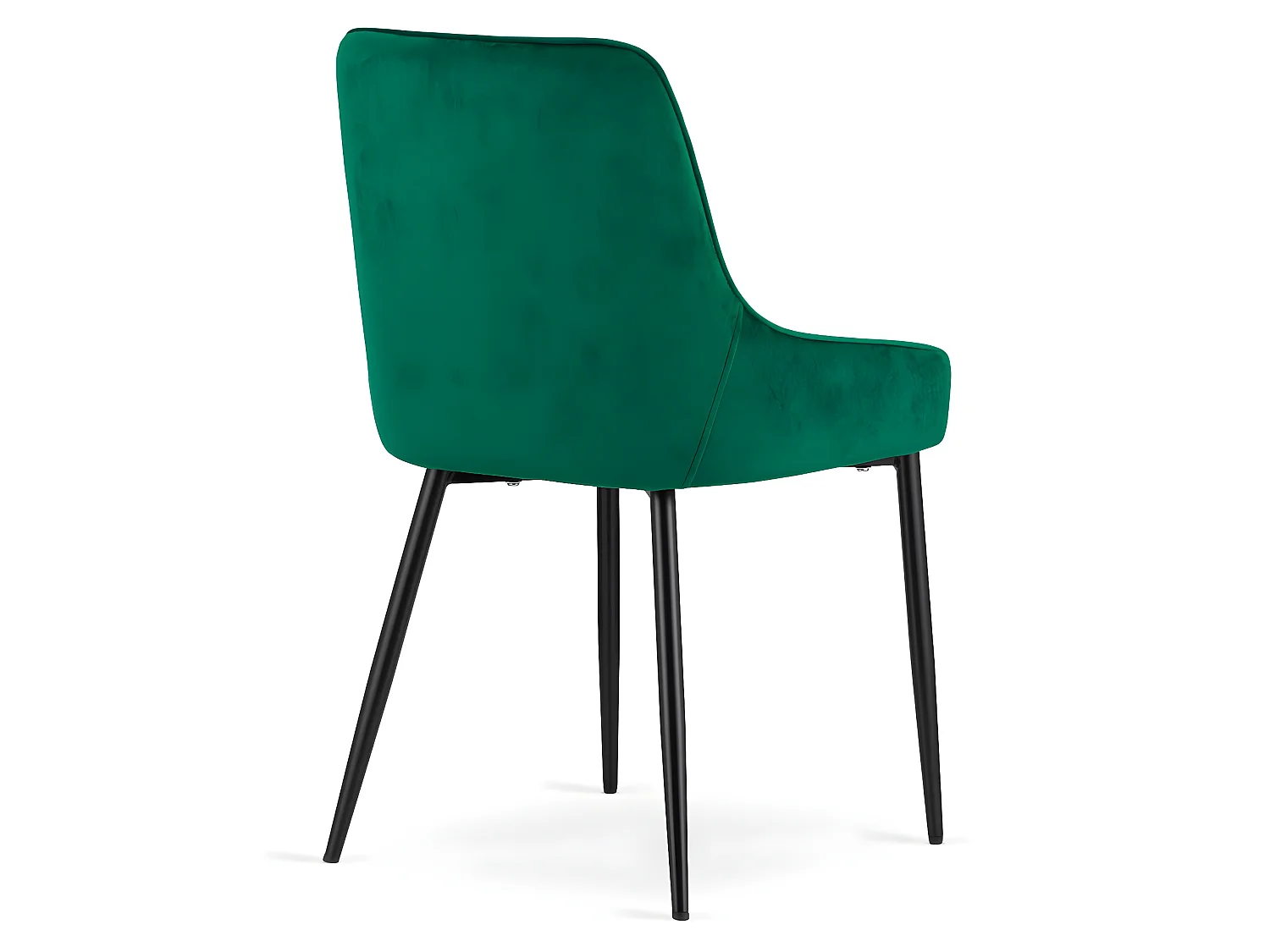 MONZAS - Lot de 4 chaises en velours style glamour  - 82.5x58x49 cm - Chaise de salle à manger