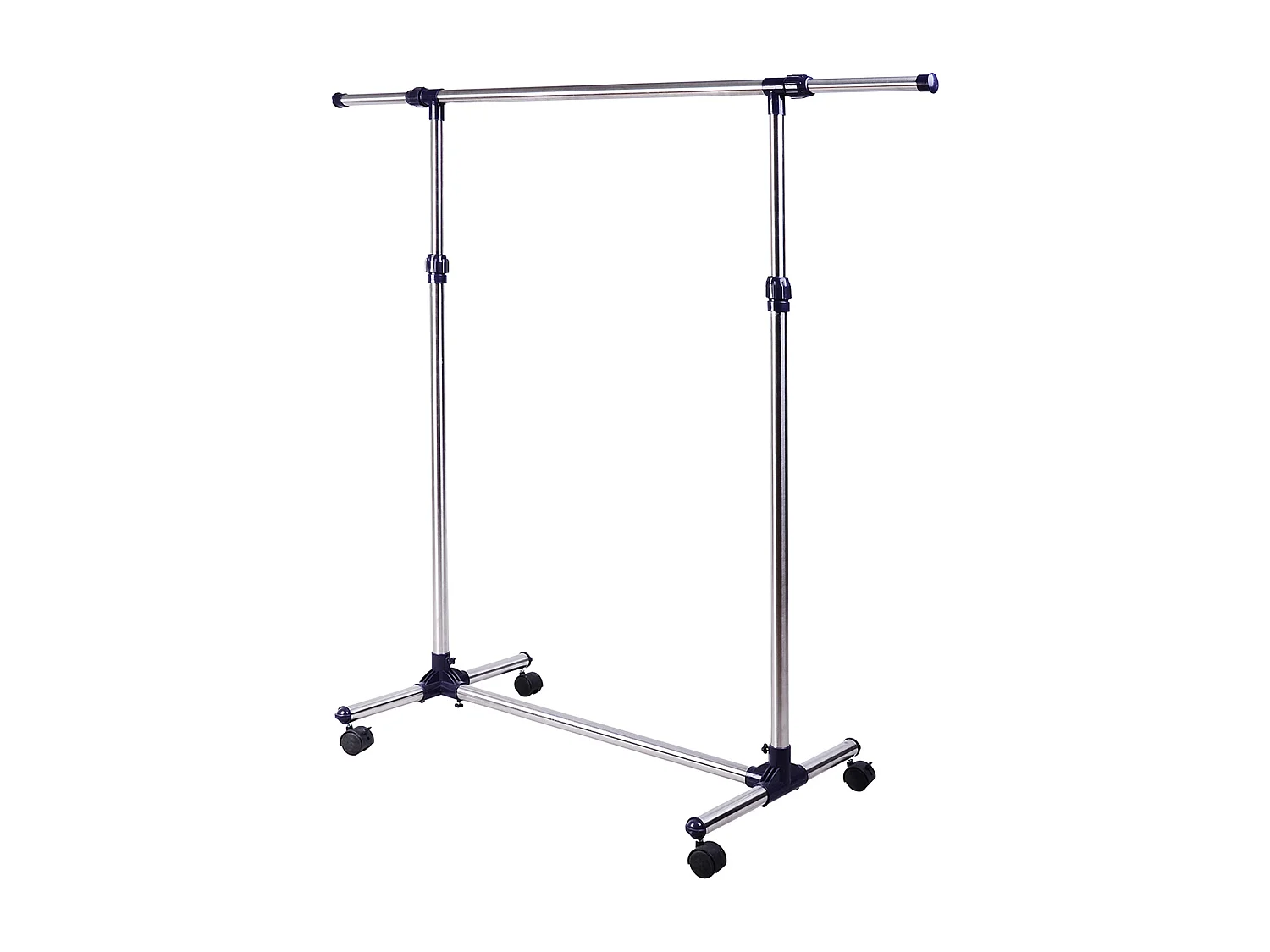 Perchero plateado y negro 95x45x170cm HOMCOM