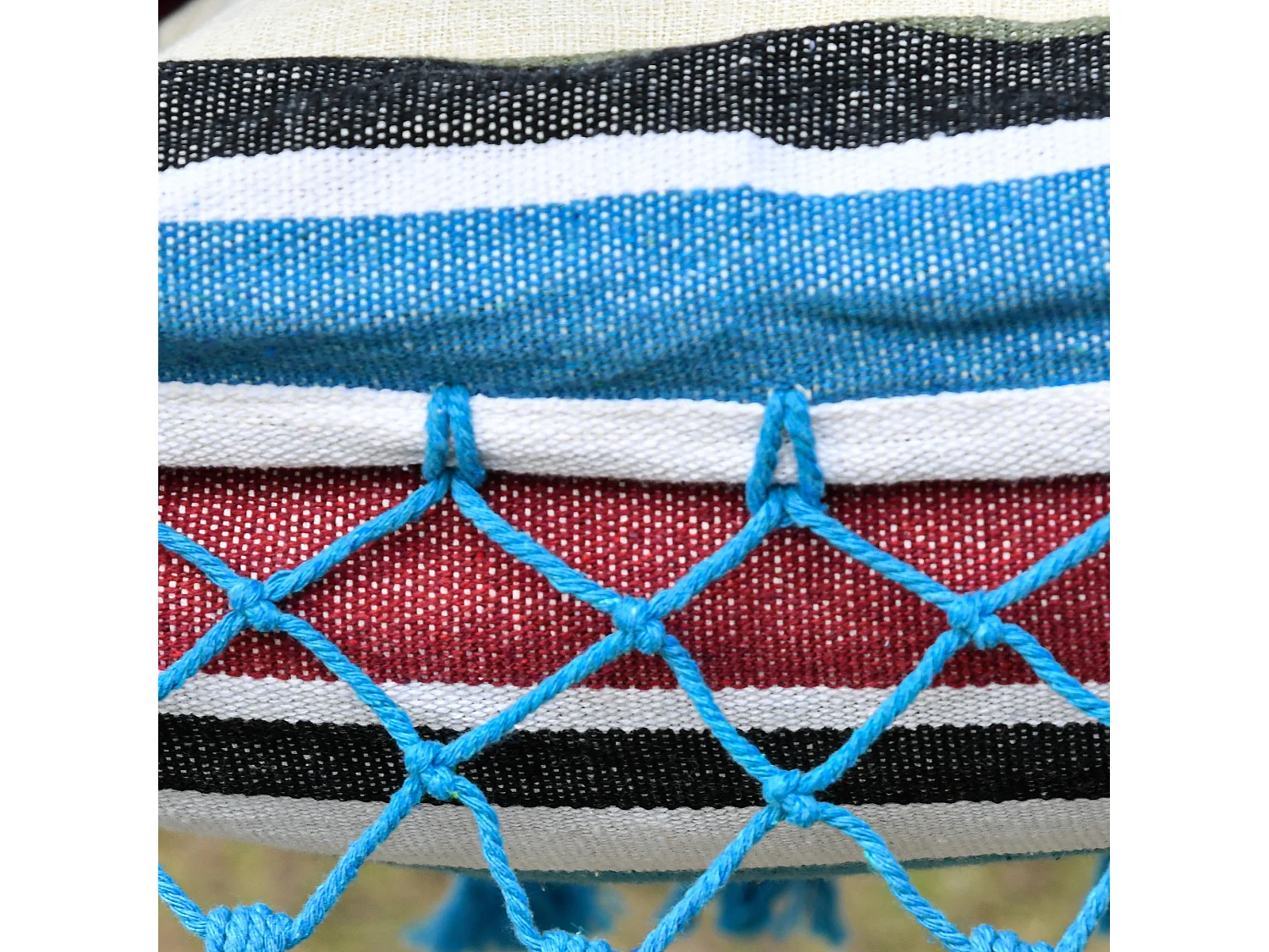 Hamaca colgante multicolor 285x150x0 cm Outsunny