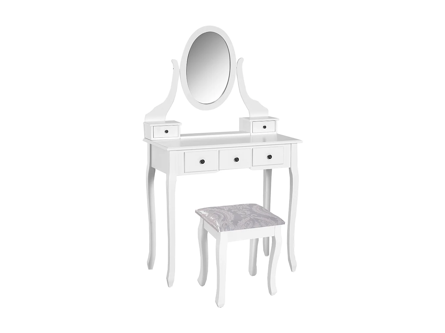 Mesa de maquillaje blanco 80x40x140 cm HOMCOM