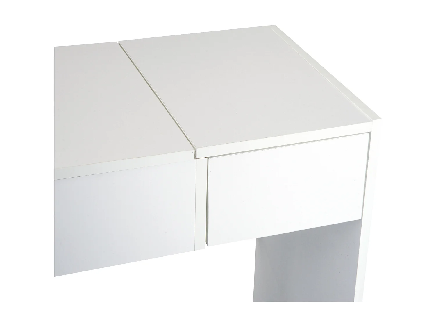 Mesa para maquillaje con taburete blanco 80x40x79cm HOMCOM