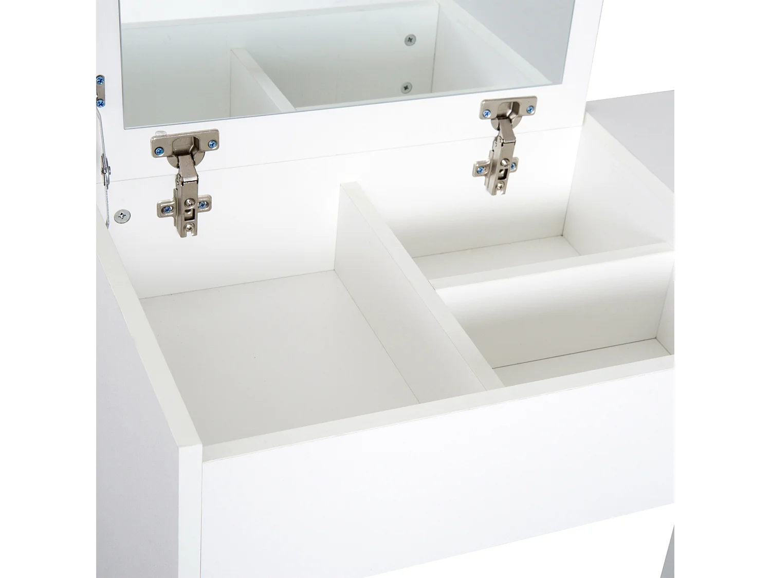 Mesa para maquillaje con taburete blanco 80x40x79cm HOMCOM