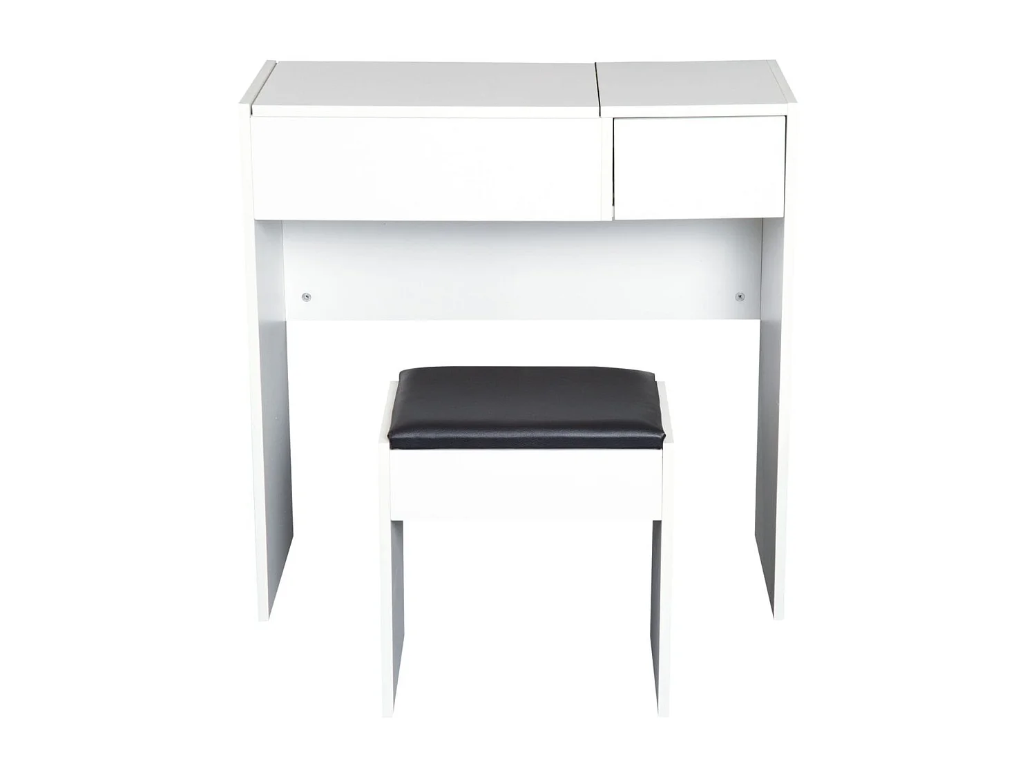 Mesa para maquillaje con taburete blanco 80x40x79cm HOMCOM