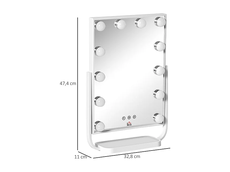 Emc, rohs, lvd, rohs, erp blanco 32.8x11x47.4 cm HOMCOM
