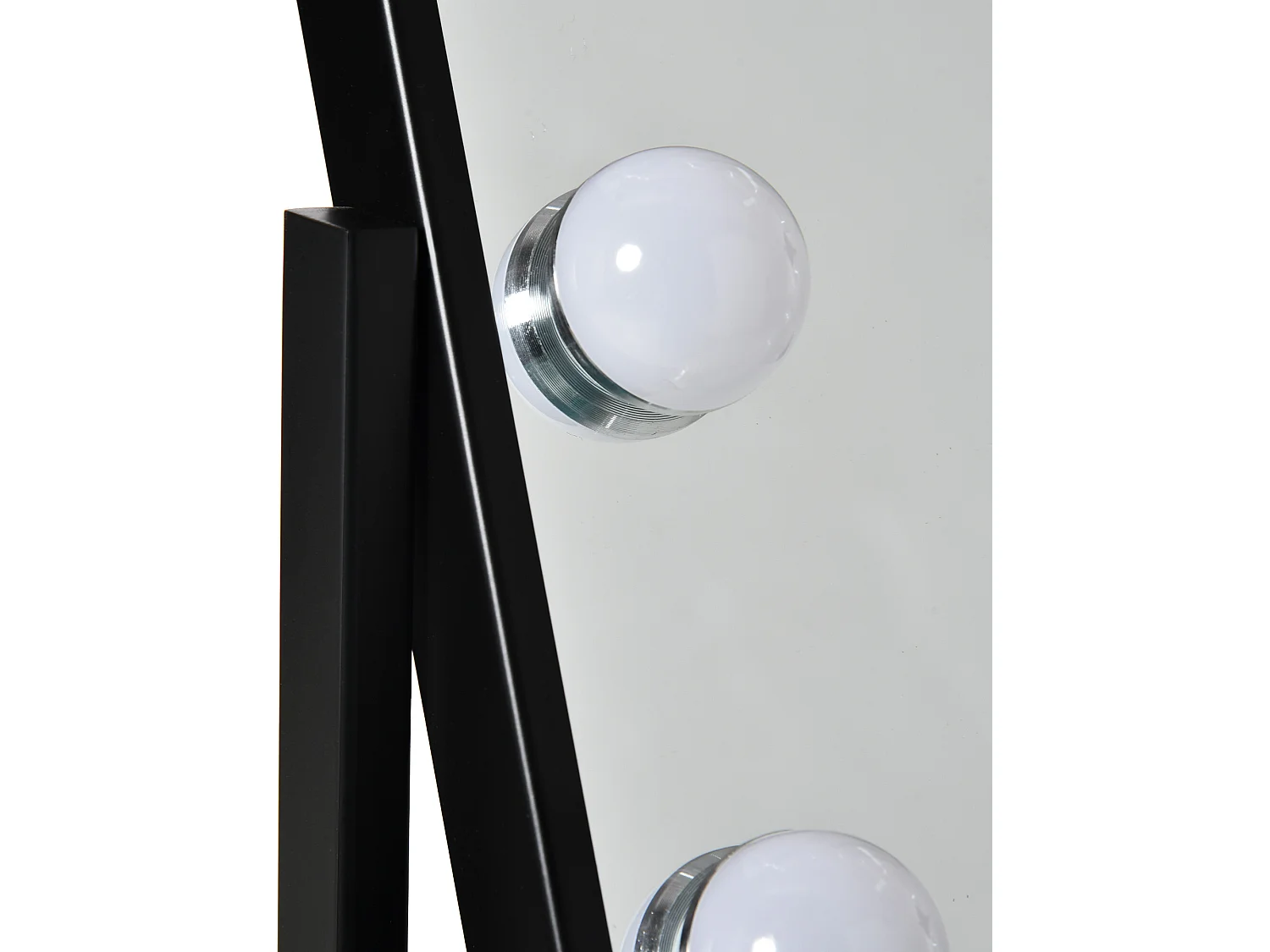 Espejo de maquillaje negro 32.8x11x47.4 cm HOMCOM