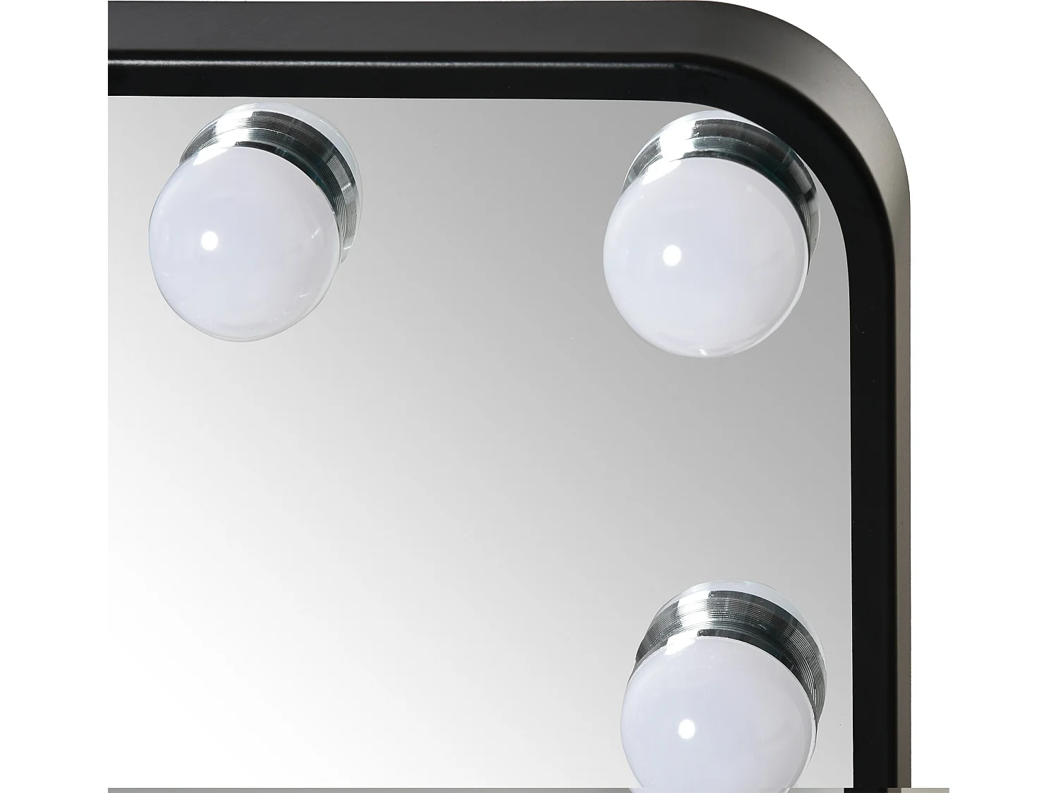 Espejo de maquillaje negro 32.8x11x47.4 cm HOMCOM