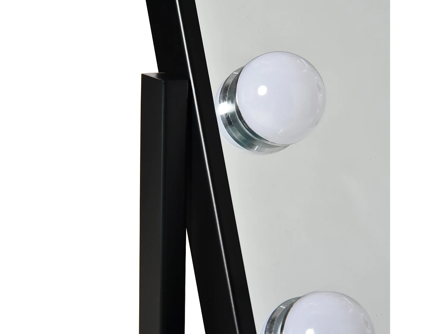 Espejo de maquillaje negro 32.8x11x47.4 cm HOMCOM