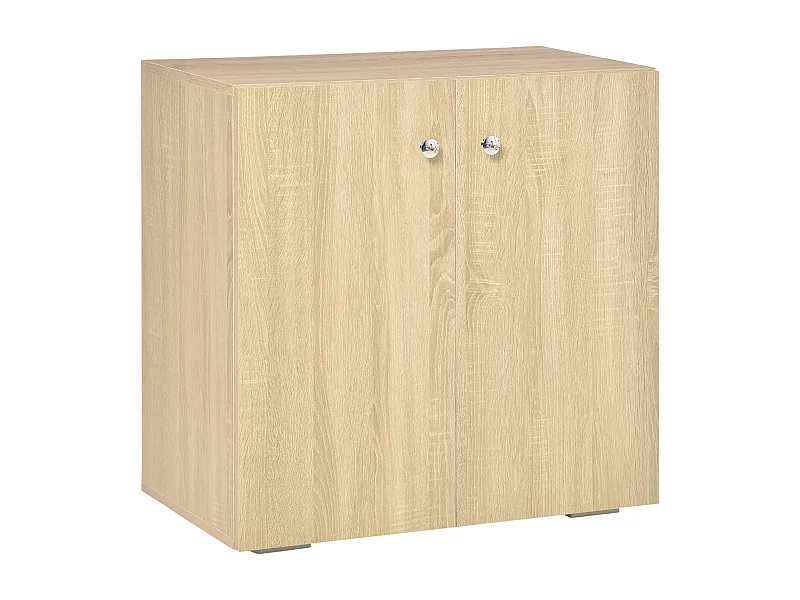 Aparador de salón madera natural 70x39x70 cm HOMCOM