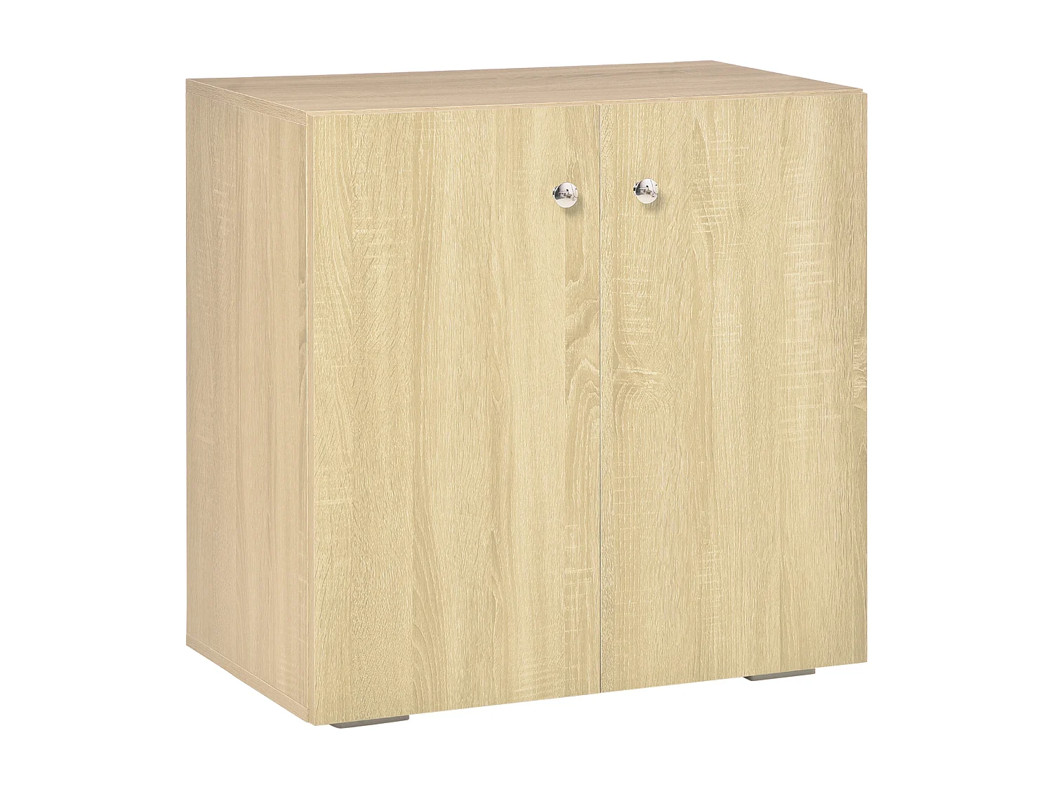 Aparador de salón madera natural 70x39x70 cm HOMCOM