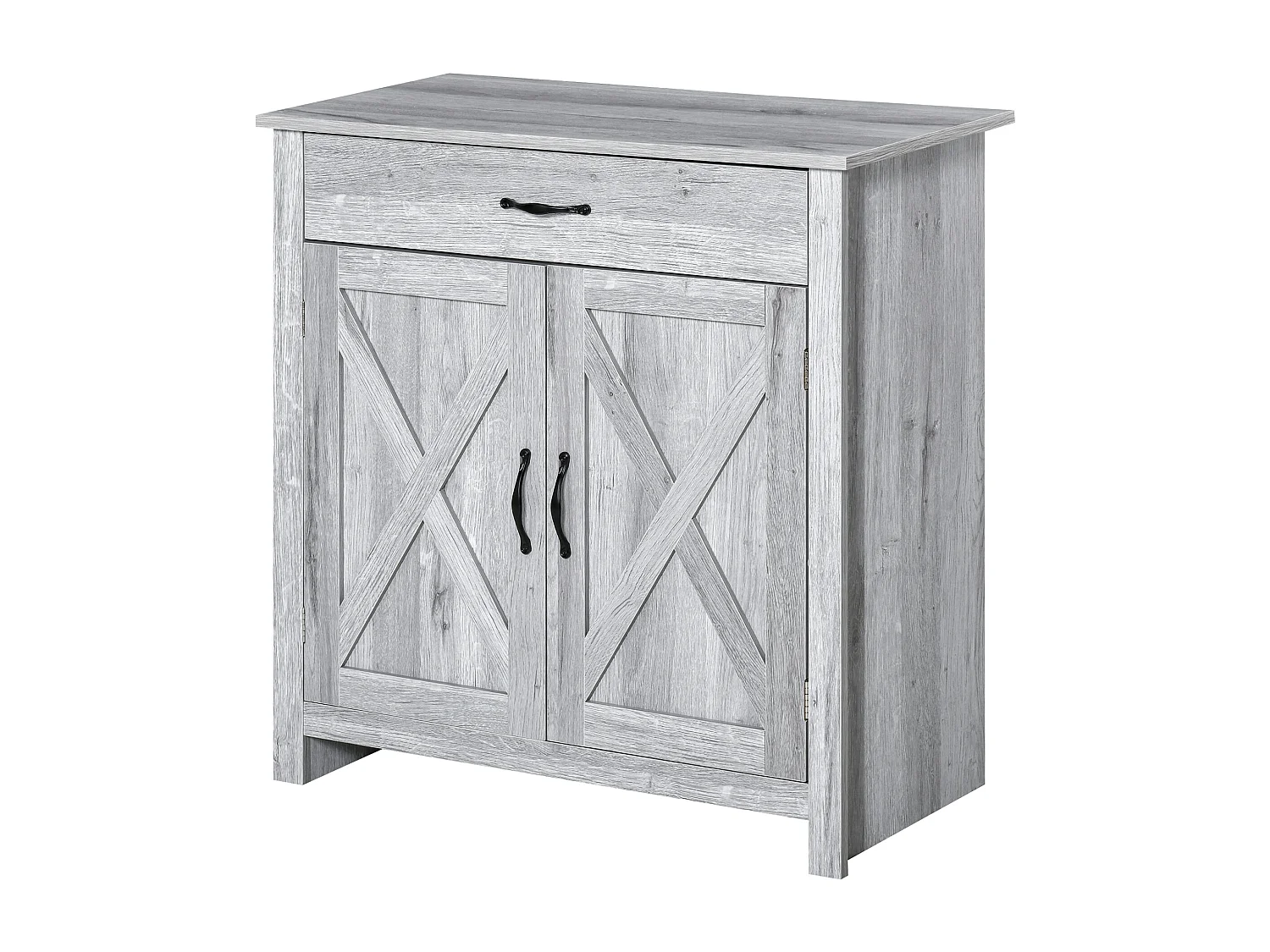 Aparador de cocina gris 80x39.7x80 cm HOMCOM