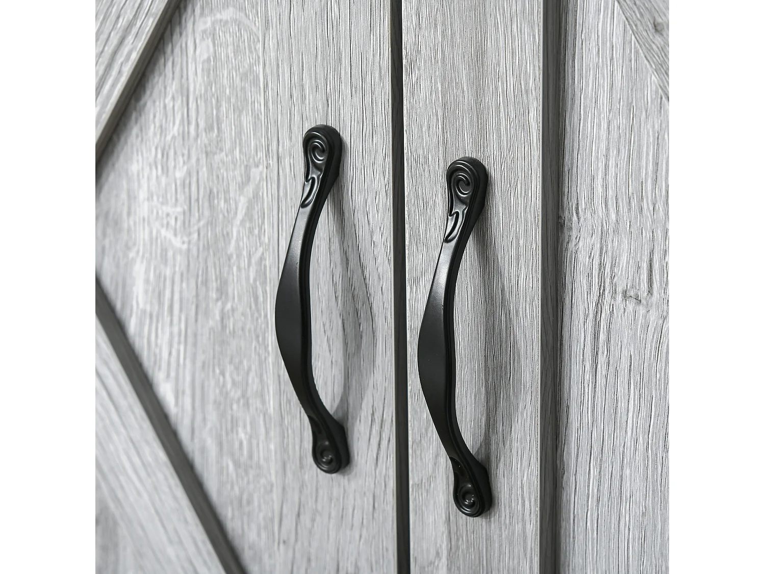 Aparador de cocina gris 80x39.7x80 cm HOMCOM