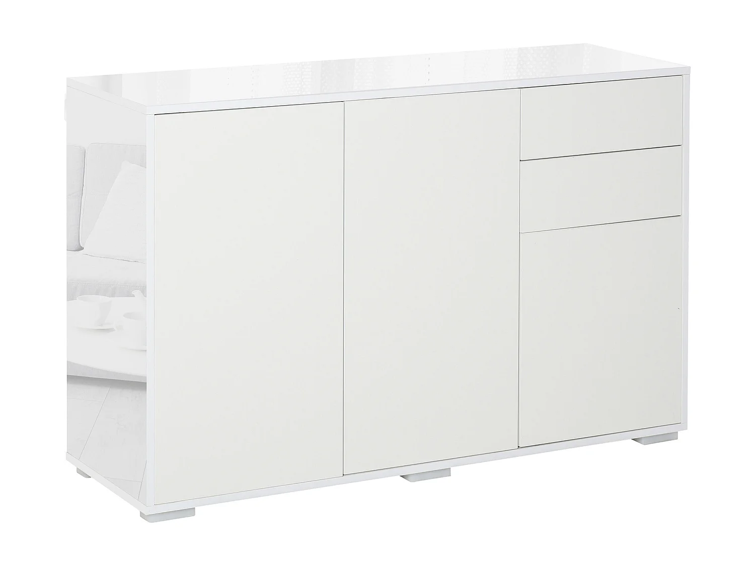 Aparador de salón blanco 117x36x74 cm HOMCOM