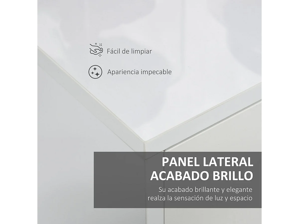 Aparador de salón blanco 117x36x74 cm HOMCOM