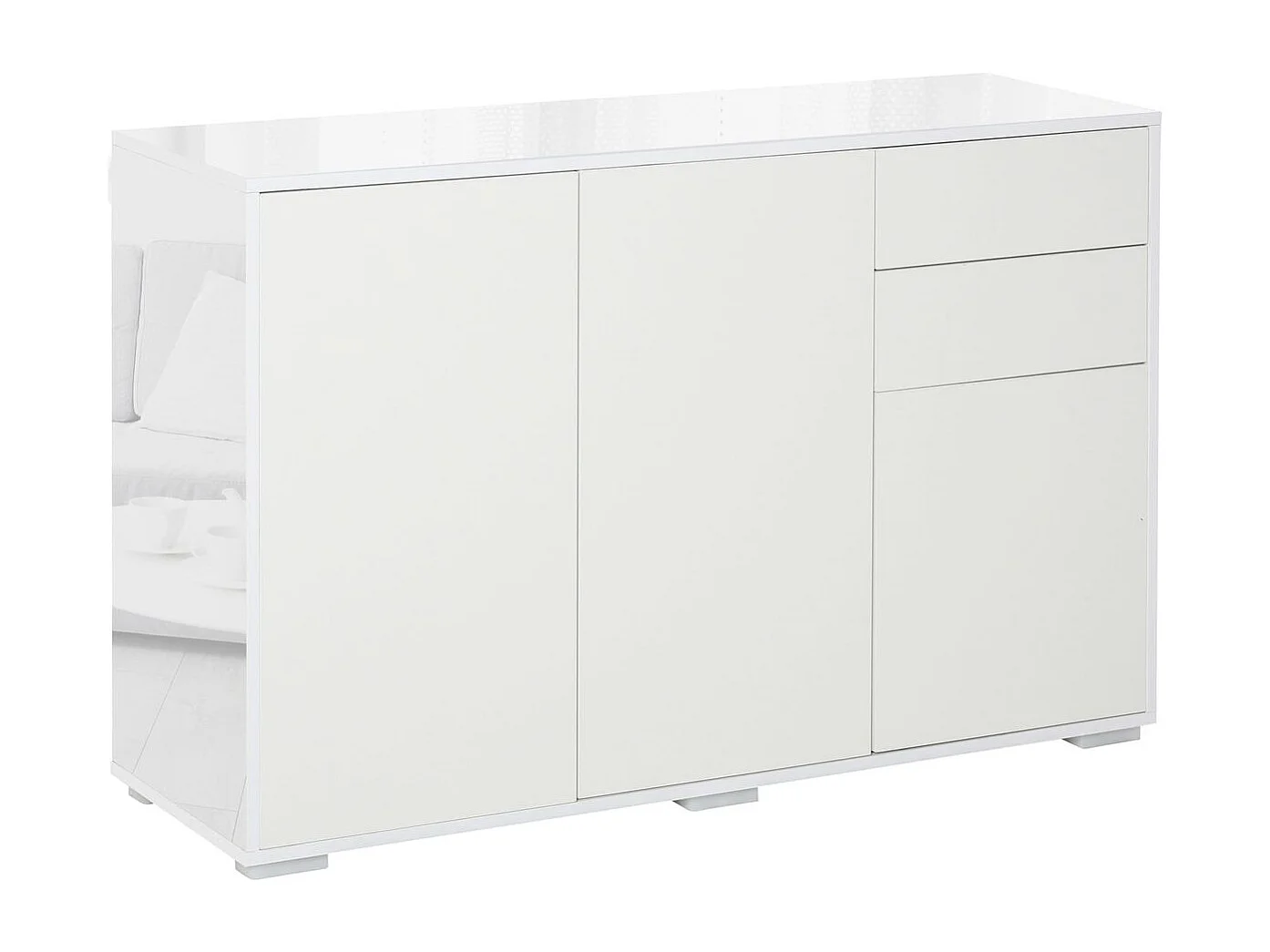 Aparador de salón blanco 117x36x74 cm HOMCOM