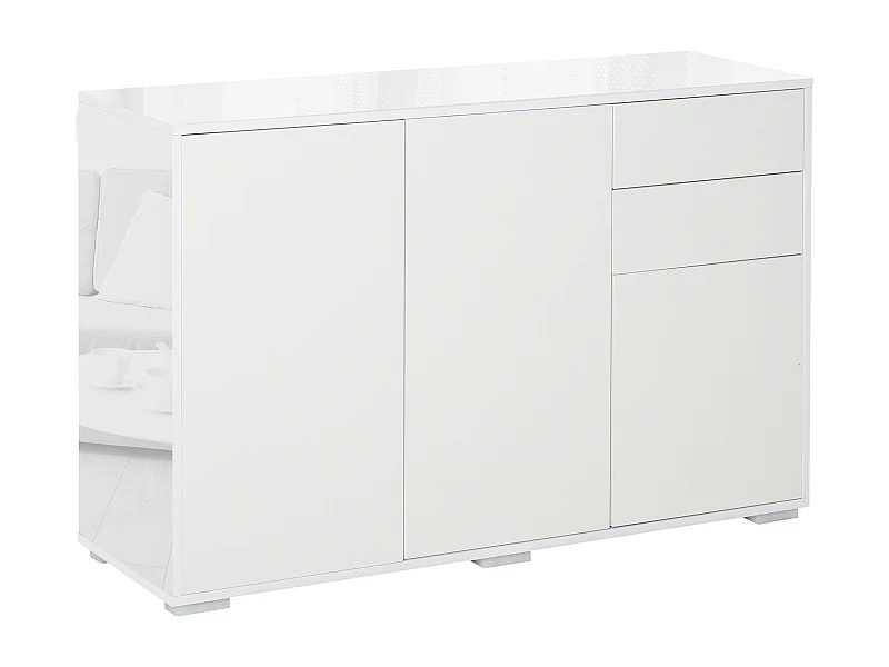 Aparador de salón blanco 117x36x74 cm HOMCOM