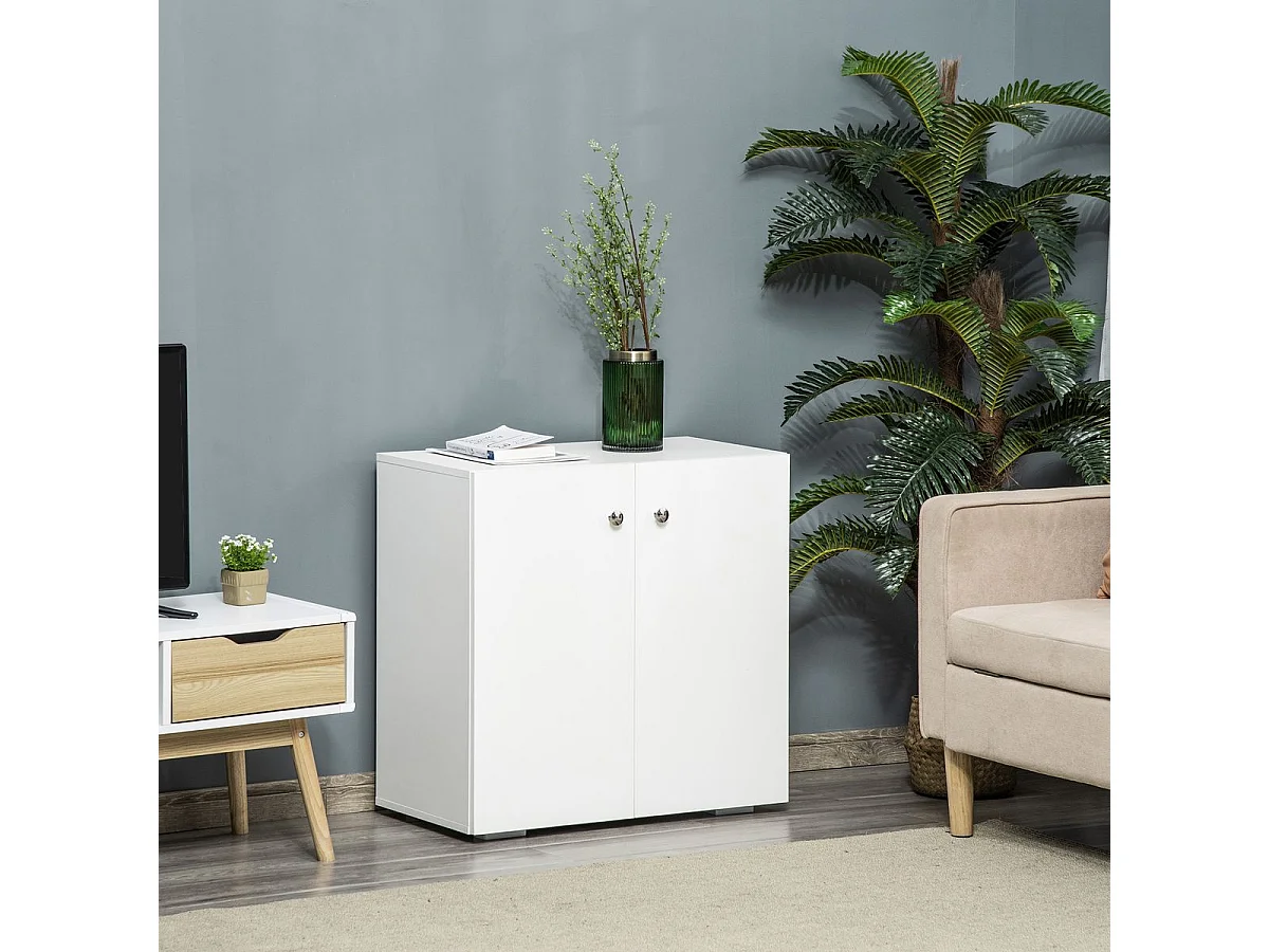 Aparador de salón blanco 70x39x70 cm HOMCOM