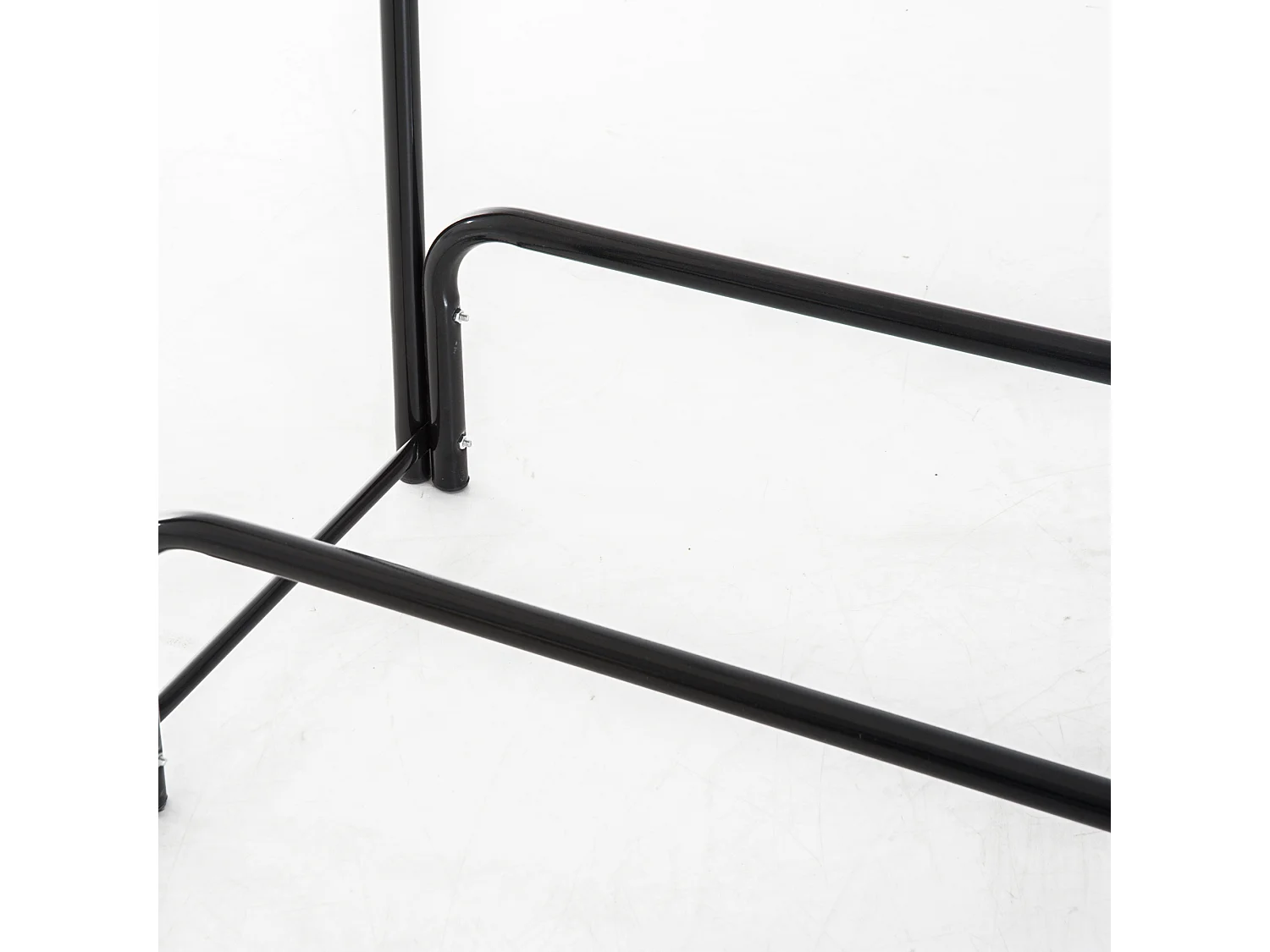 Estante para leña negro 122x35x122cm HOMCOM