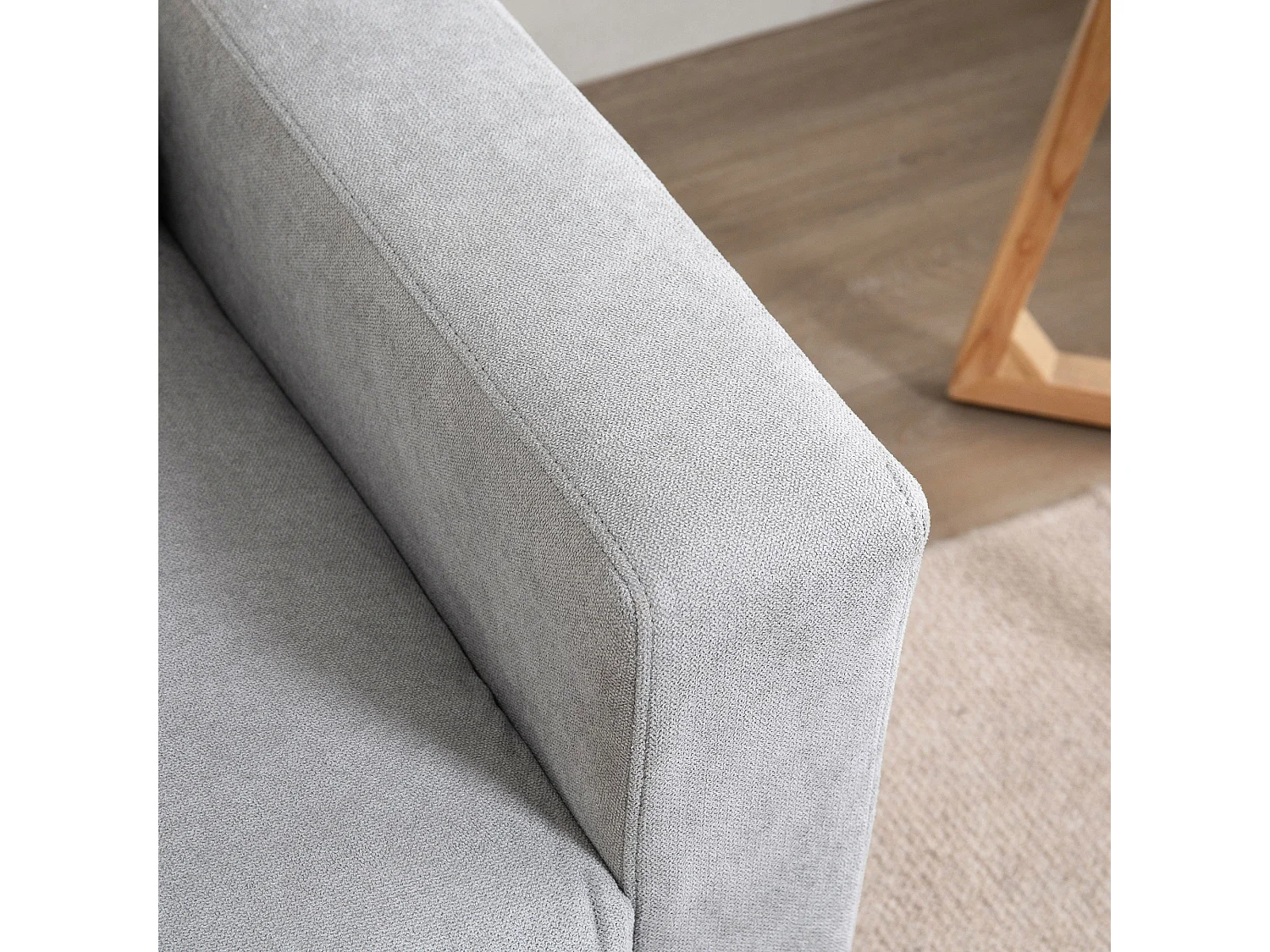 Sofá doble gris 145x76x88 cm HOMCOM