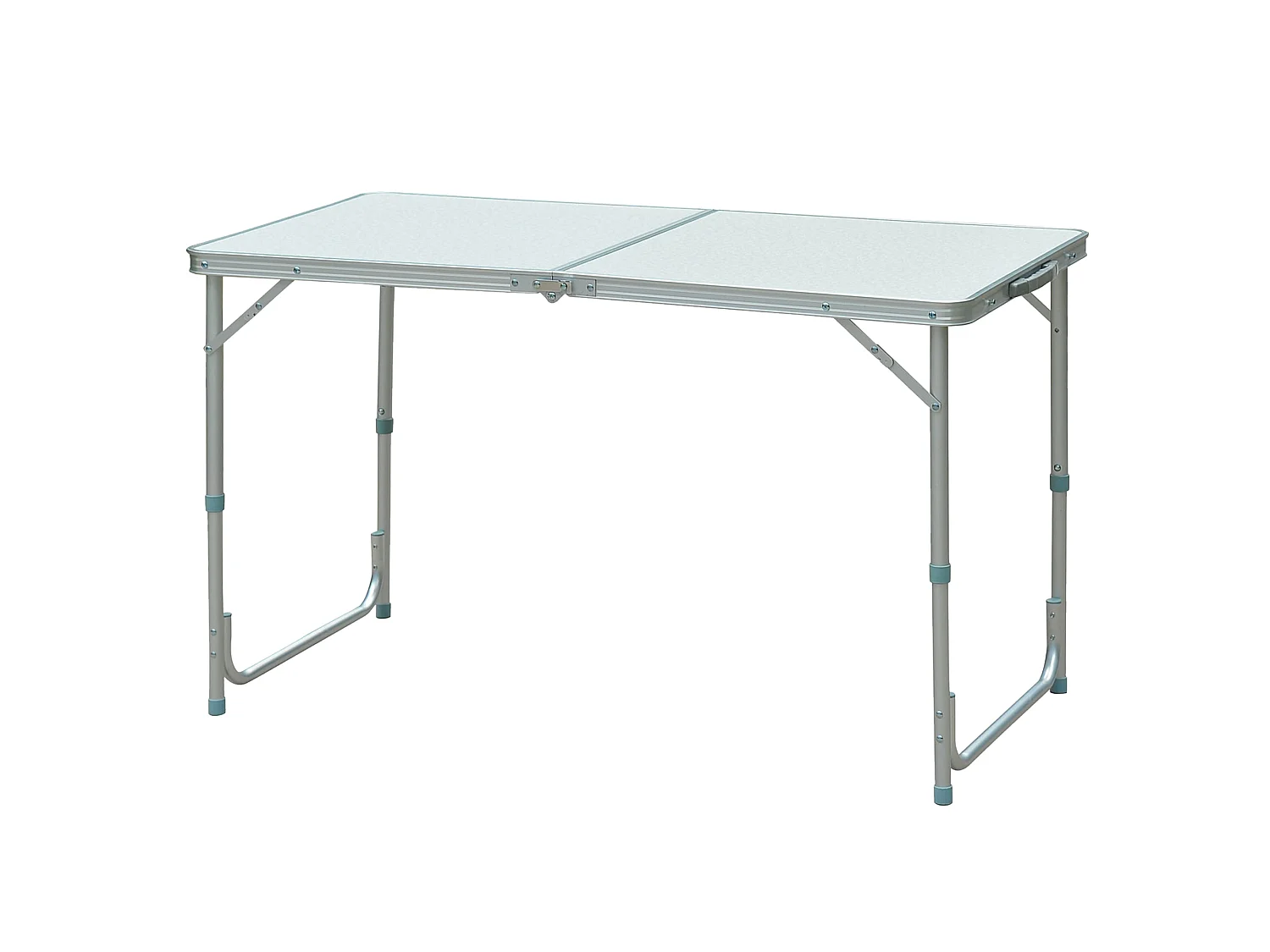Mesa de camping blanco y gris 120x60x70 cm Outsunny