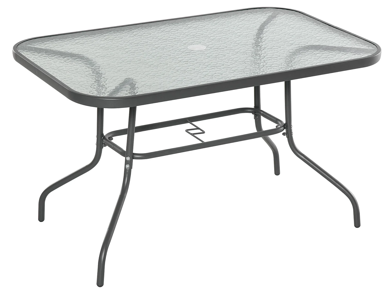 Mesa de jardín gris carbón 120x80x70cm Outsunny