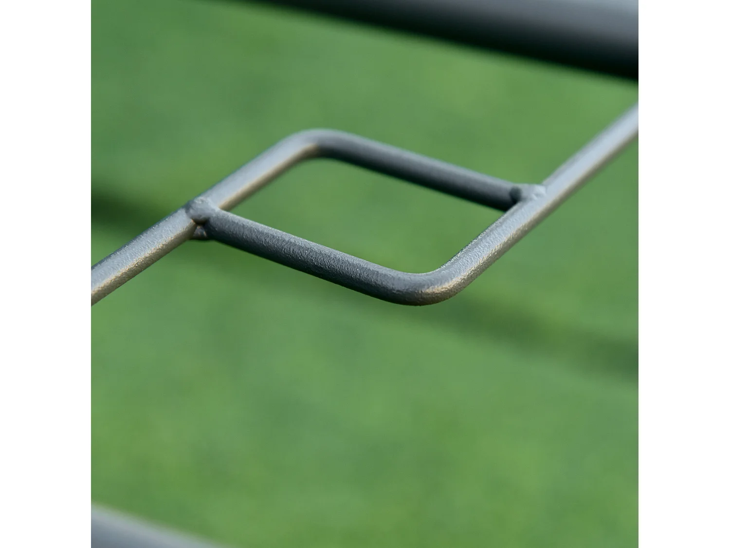 Mesa de jardín gris carbón 120x80x70cm Outsunny